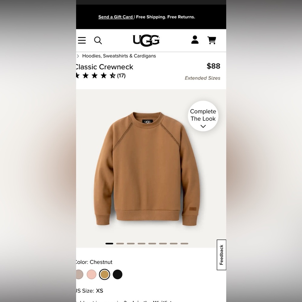 UGG Chestnut Crewneck Sweater